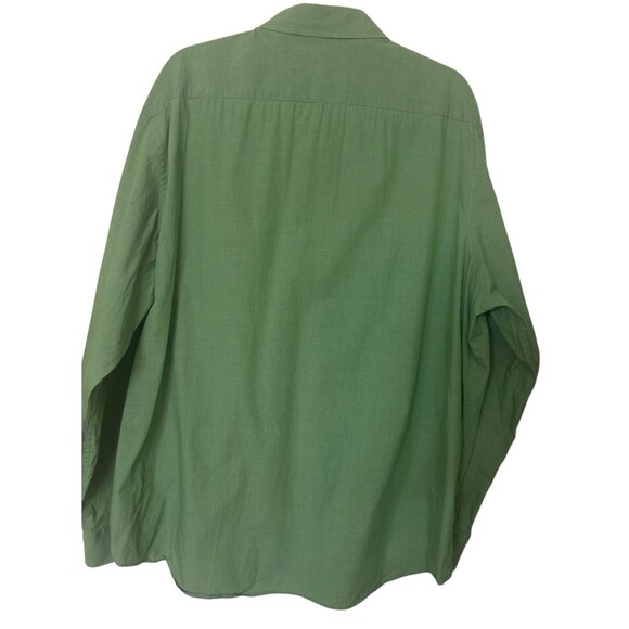 Banana Republic Mens Green Button Down Cotton Long Sleeves Roll Tab XXL - Picture 4 of 6